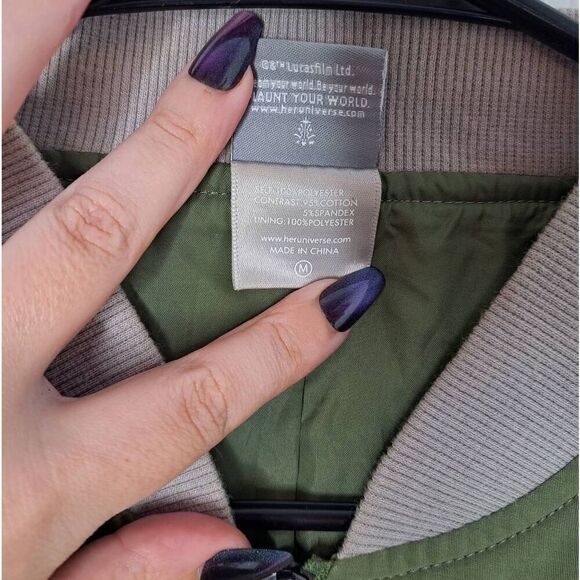 Hot Topic Her Universe Star Wars Boba Fett Girls Bomber Jacket size Medium - Picture 6 of 6